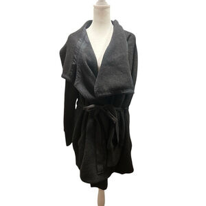 Theory Size Medium Oversized Gray Cardigan Sweater Wool Cashmere‎